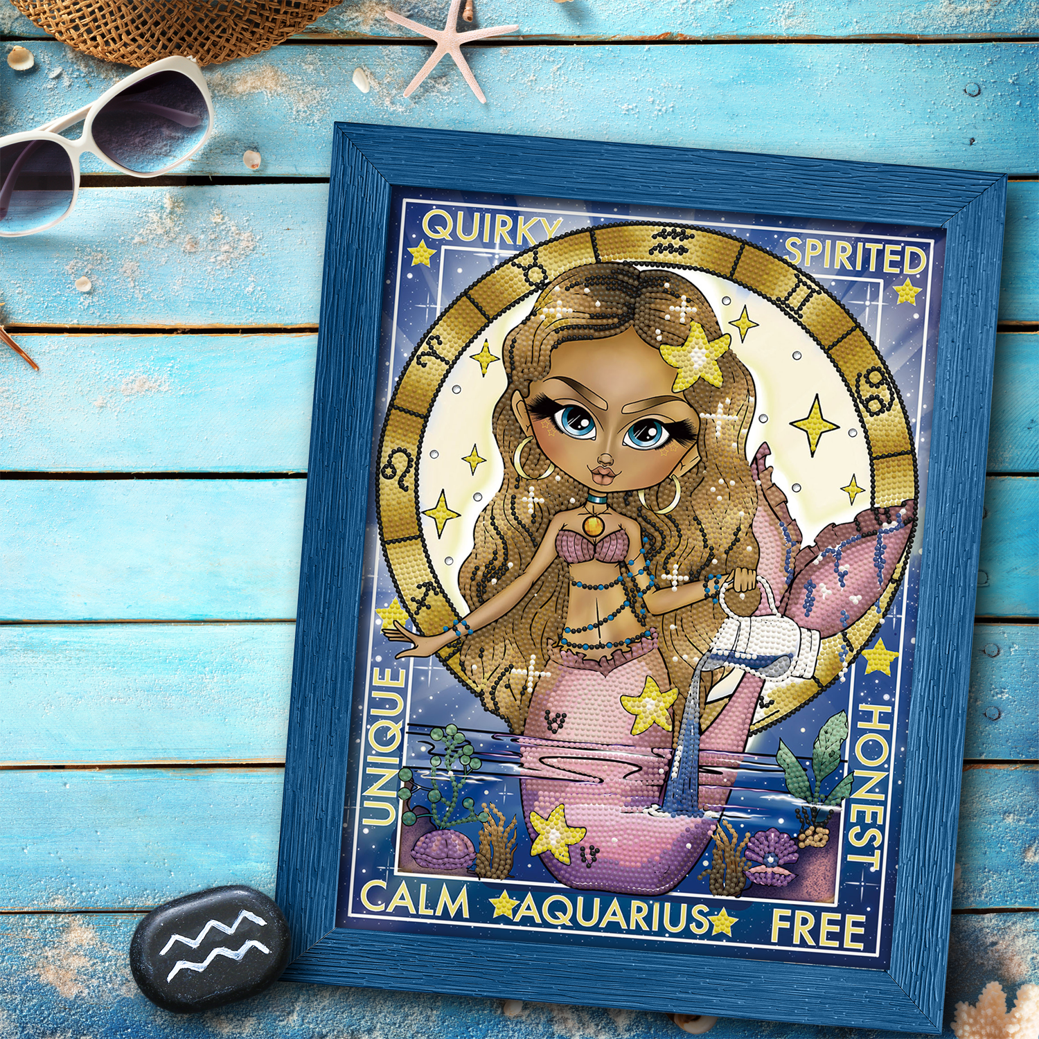 Diamond Dotz Aquarius Diamond Painting Kits for Adults - Diamond Art Kits a Relaxing Creative Craft Kit with Dotz Gems 15.8x11.8