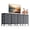 Gray, variant on JIOABL 12 Drawer TV Stand Dresser for Bedroom and Living Room, TV Stand with 12 Drawers, Fabric Storage Organizer with Metal Frame, Fits TVs up to 80 Inch, Gray
