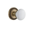 thumbnail image 7 of Grandeur Newhyd_Psg_234 Newport Solid Brass Rose Passage Door Knob Set - Nickel, 7 of 7