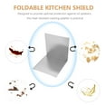 thumbnail image 2 of Protector contra salpicaduras de aceite para cocina, plegable, de acero inoxidable, color plateado, 2 of 6