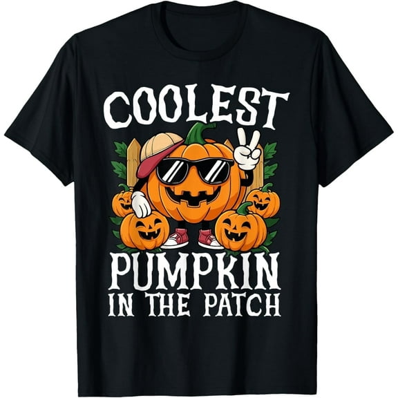 Halloween Shirts Boys And Coolest Pumpkin In The Patch T-Shirt