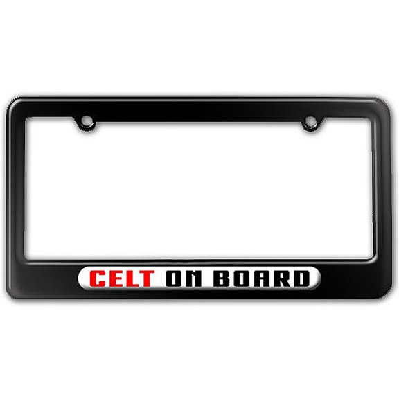 Celt On Board - Celtic Irish Scottish License Plate Frame