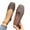 Brown, variant on Cameland Brown Rectangular Toe Shallow Mouthed Flat Shoes Leggings Beans Shoes Single Leather Shoes Work Shoes