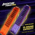 thumbnail image 3 of Adventure Force Half-Length 15-Round Pro Blaster Darts Ammo-Clip Refills, 2 Pack, 3 of 6