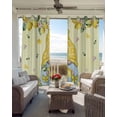thumbnail image 6 of Yellow Lemons Blackout Curtains for Bedroom Living Room Darkening Curtains 90 Inch Cute Gnomes Summer Fruits Rustic Flowers Black Out Window Curtain Privacy Window Treatment Grommet Drapes 52"x90"x2, 6 of 9