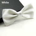 thumbnail image 3 of Biplut Men Classic Solid Color Bowtie Necktie Tuxedo Wedding Party Adjustable, 3 of 14