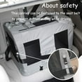 thumbnail image 5 of Petseek Transportador Extra Grande para Gatos de Lado Suave Plegable para Perros pequeños y medianos, 24 x 16.5 x 16 Pulgadas, de Viaje, Plegable, ventilado, diseño cómodo, vehículo portátil, 5 of 5