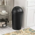 thumbnail image 5 of Sterilite 10.5 Gal. Round SwingTop Wastebasket Plastic, Black, Set of 4, 5 of 7