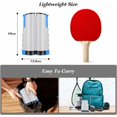 thumbnail image 3 of (Gris et Bleu) Filet de Tennis de Table, Filet de Tennis de Table Portable et Réglable Rétractable pour Table de Tennis de Table, Bureau, Cuisine Ou Table à Manger, 3 of 5