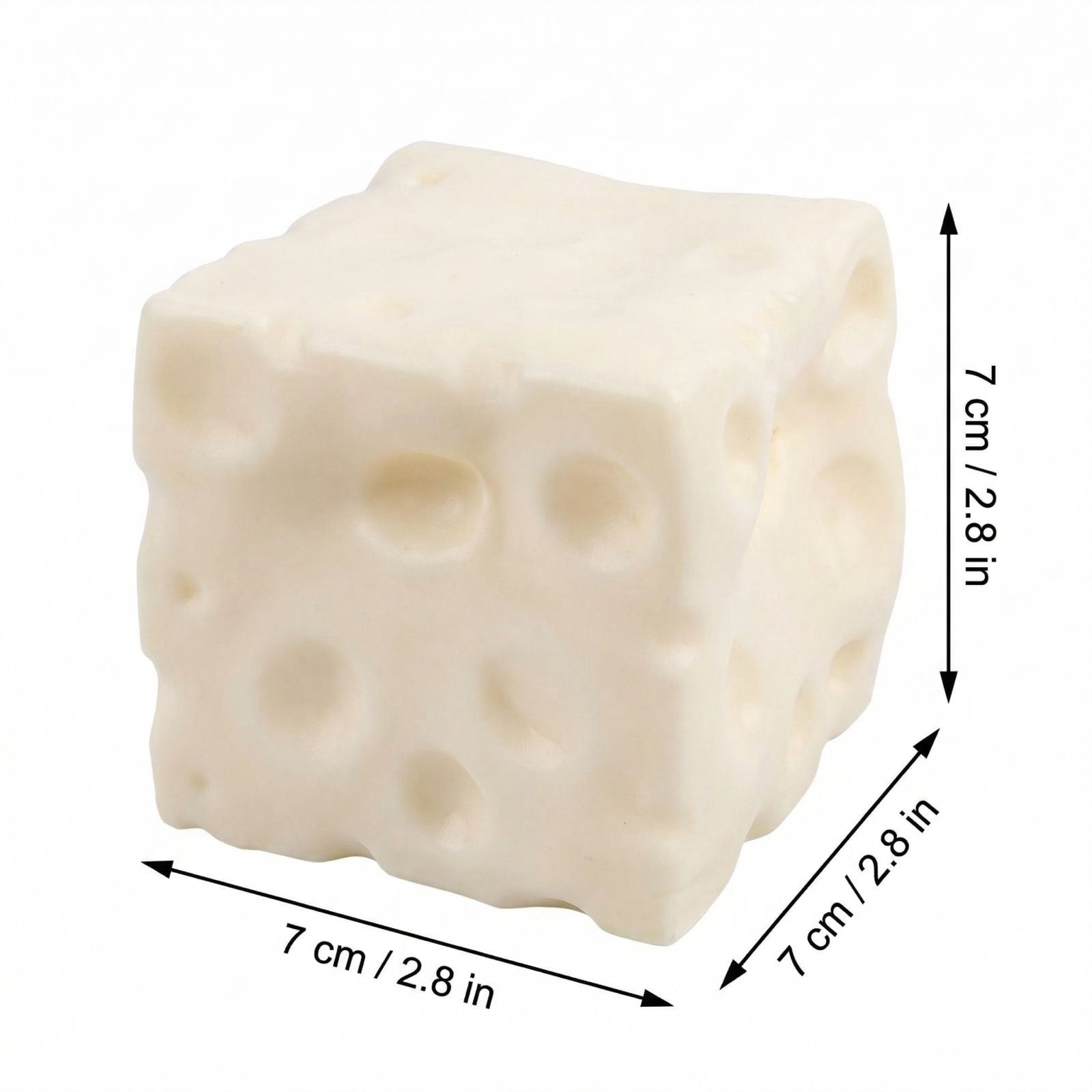 Squeezy Cheese Block - Coconut Oil  Ultra-Soft No Rebound Jumbo Squishy Cheese , Stress Relief Toy for Adults, Focus & Relaxation