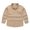 Khaki, variant on GobdXE Unisex Kids Solid Button Up Shirt Long Sleeve Lapel formal Casual Shirt Back to School Daily Outfit Light Pink,9-10 Years