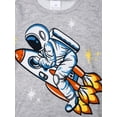 thumbnail image 2 of QEFJNO 3-12Y Kid Boys Astronaut Pajamas Little Big Boys Sleepwear Short Sleeves and Pants 2 Pieces Summer Pjs Set, 2 of 14