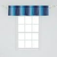 thumbnail image 2 of Ambesonne Navy Valance Pack of 2, Plaques in Blue Borders, 54"X12", Dark Blue and Pale Blue, 2 of 3