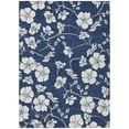 thumbnail image 2 of Addison Rugs Chantille Indoor/Outdoor Transitional Floral Navy Washable Rectangle Rug, 2'6" x 3'10", 2 of 6
