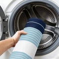 thumbnail image 6 of Area Rugs 5'x7', Navy Blue Aqua Stripe Carpet Runner Indoor Outdoor Rugs Home Decor Aesthetic, Modern Art Horizontal Striped Non Slip Mats Washable Accent Rug for Living Room Bedroom, 6 of 8