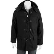 Big Men's Wool Duffle Coat Black