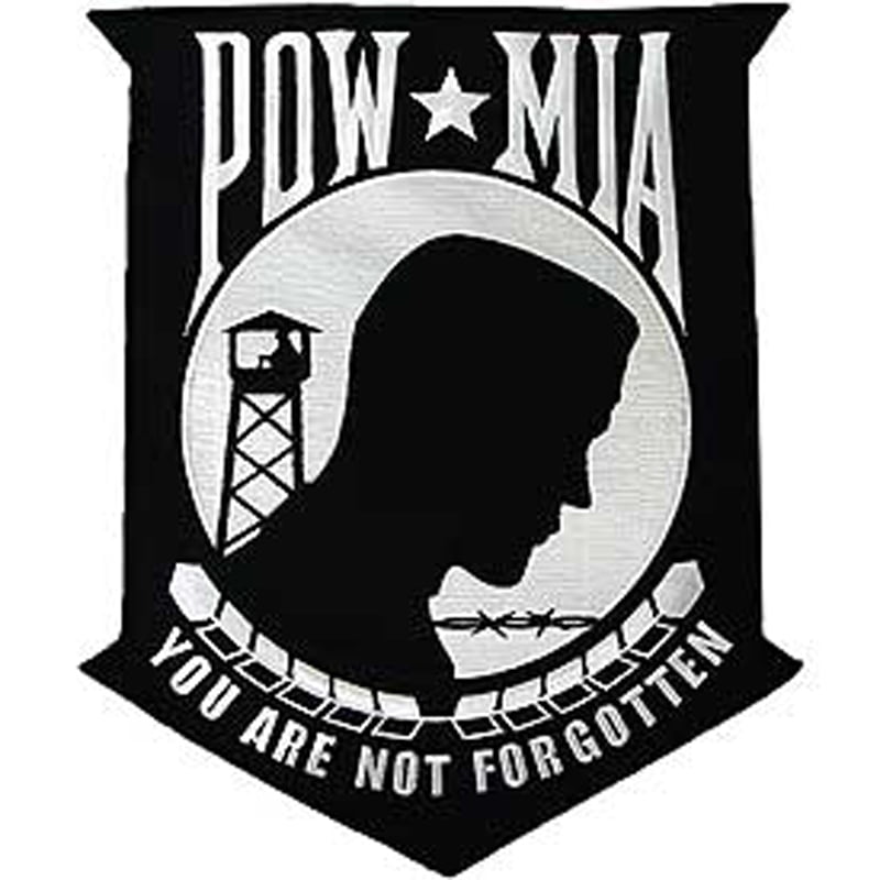YOU ARE NOT FORGOTTEN PATCH POW MIA WHITE PATCH