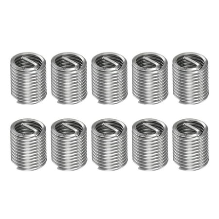 

Uxcell M10 x 1.5 2D 20mm 304 Stainless Steel Wire Thread Insert Threaded Sleeve 10 Pack