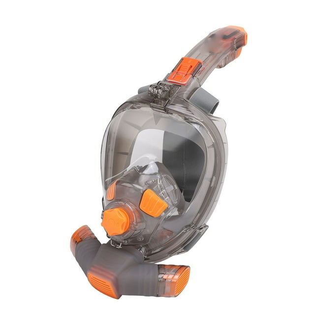 Máscara de Snorkel de Cara Soleta, Máscara de Snorkel Con Vista Panorámica Antivaho de 180 Grados Con Soporte para Cámara para adultos