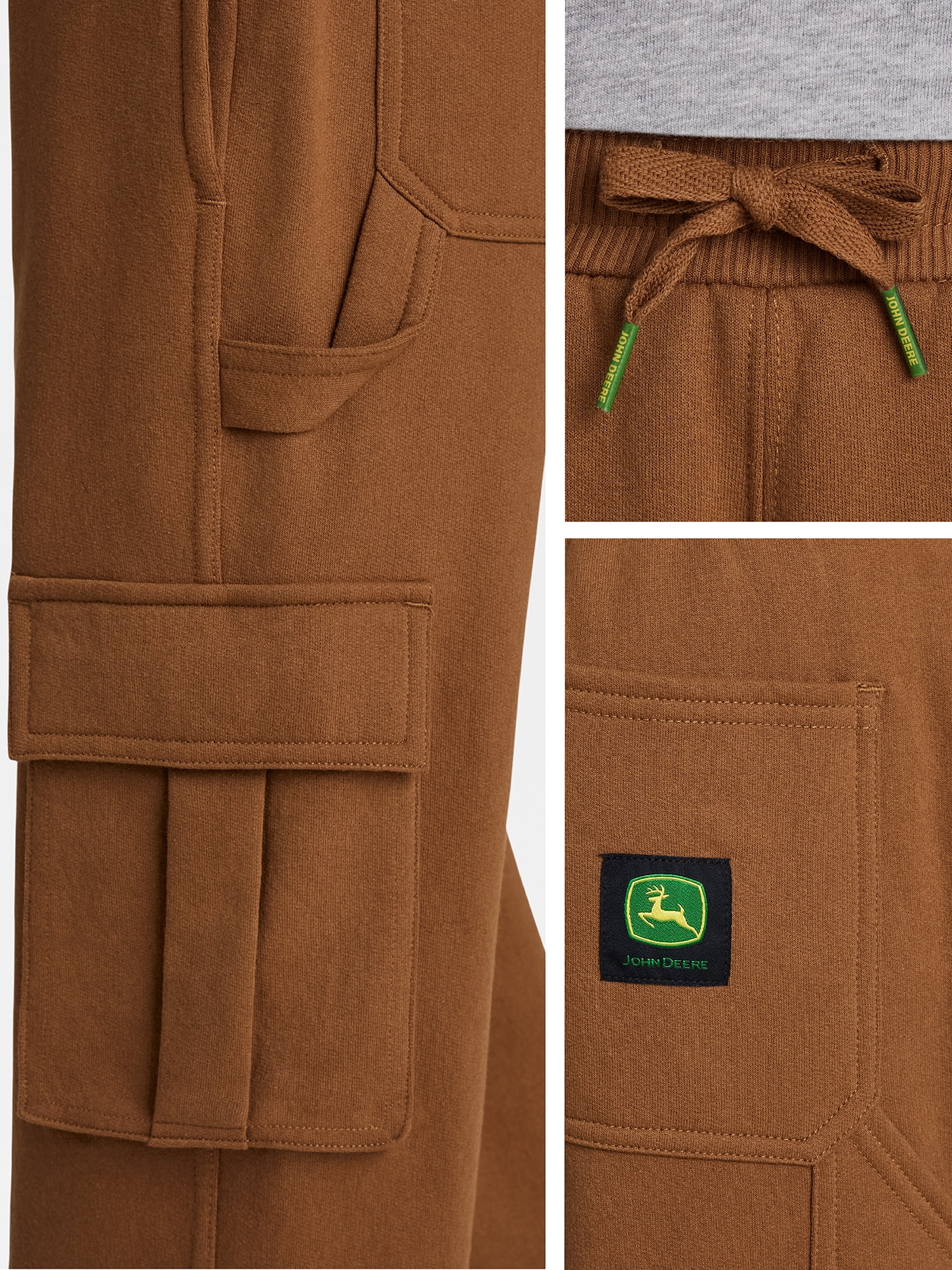 John Deere Boy's Fleece Cargo Pant, Sizes 4 - 18
