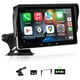 thumbnail image 1 of Pantalla Apple Carplay para automóvil, Carplay inalámbrico de 7" y estéreo para automóvil Android, pantalla táctil portátil con Mirror Link/navegación GPS/AUX/control de voz/Bluetooth para todos los v, 1 of 5