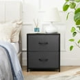 thumbnail image 1 of Mainstays 2 Drawer Fabric Nightstand, Grey, 1 of 6