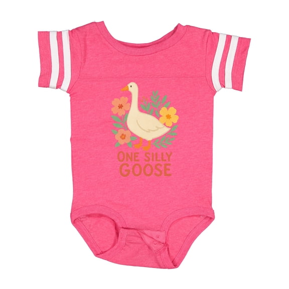 Inktastic One Silly Goose Cute Animal Design Boys or Girls Baby Bodysuit