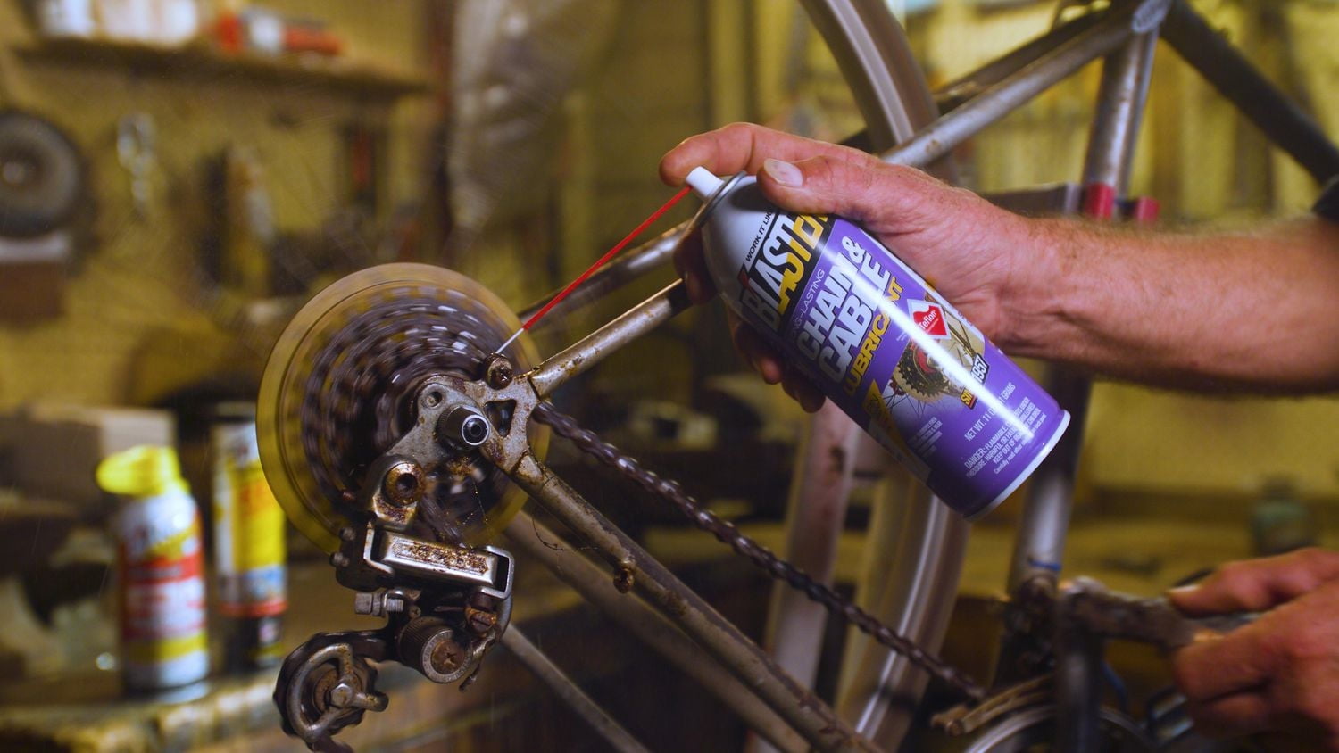 Blaster Lubrifiant pour chaînes et câbles, paquet de 6