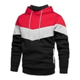 thumbnail image 3 of toraway Men's Suits Regular Fit 54 Fashion Male Hooded Sweatshirt and Sweatpants Two Piece Sweatshirt Set with Color Block Design L, 3 of 3