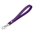 thumbnail image 3 of Uxcell PU Leather Keychain, Key Holder Keyring Strap with Metal Silver Key Ring Lock Anti Lost for Wallet Purse, Purple, 3 of 6