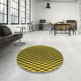 thumbnail image 4 of Ahgly Company Machine Washable Indoor Rectangle Transitional Golden Brown Yellow Area Rugs, 7' x 10', 4 of 7