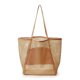 thumbnail image 1 of LHSHID Summer Large Capacity Sand Free Mesh Bag For Women Hollow Woven Handbag Casual Beach Bag Simple Shopper Tote Bag Purse Bolsa, 1 of 6