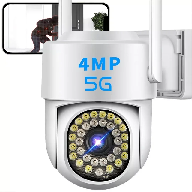 Ojo 5g Cámara De Seguridad Exterior Wifi 6 Ultra Hd 4mp GAD1016