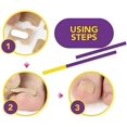 thumbnail image 4 of Parche de corrección de uñas, 50 piezas de pegatinas para el cuidado de los pies, pegatinas para corrección de uñas de los pies, pegatinas profesionales para corrección de uñas de pedicura para hombr, 4 of 5