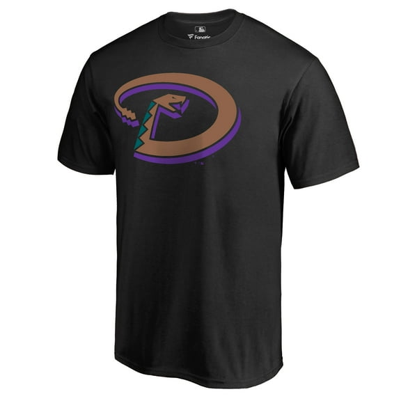 Men's Black Arizona Diamondbacks Cooperstown Collection Forbes T-Shirt