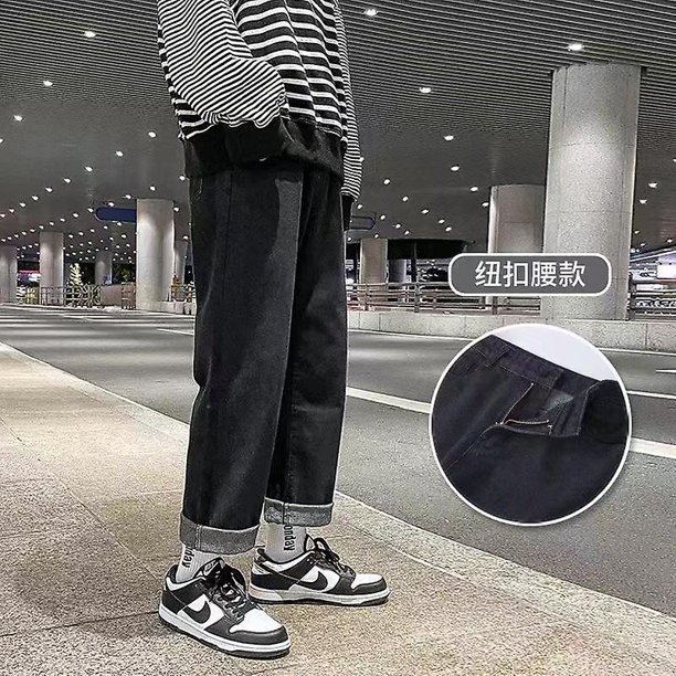 CARBONLIKE, pantalones vaqueros Harajuku de verano para mujer, piernas anchas con pantalones vaqueros lavados informales holgados, pantalones holgados de moda urbana para mujer, ropa para mujer