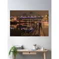 thumbnail image 2 of Tyne Bridge In Newcastle With Docked Boat Poster Wall Art, Modern Wall Decor, 12x18 UNFRAMED, 2 of 3