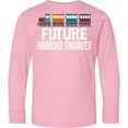 thumbnail image 3 of Inktastic Future Railroad Engineer Train Long Sleeve Youth T-Shirt, 3 of 5