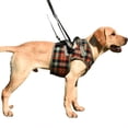thumbnail image 2 of Flmtop Harnais de Levage pour Chien Réglable en Polyester à Carreaux pour Récupération Orange à Carreaux, 2 of 9