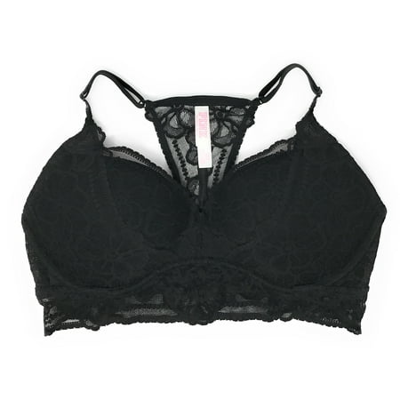 racerback bralette push tropical dd victoria secret lace pink