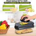 thumbnail image 2 of Vegetable Chopper Multifunctional Food Chopper Kitchen Gadget Kitchen Vegetable Slicer Dicer Cutter, 2 of 7