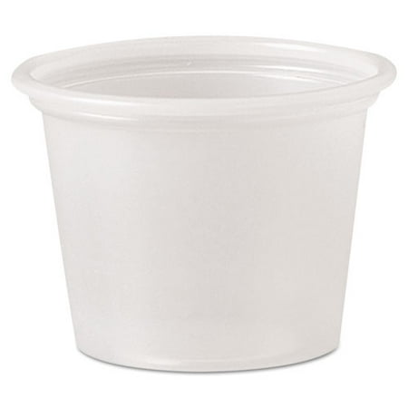 Transparent Portion Cup - Dart Polystyrene Portion Cups, 1 oz, Translucent, 2500/Carton P100N