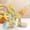 A, variant on Dnogom Easter Ceramic Bunny Trays Set of 2, Multicolor Creative Decoration Painted Rabbit Snack/Egg Bowl Decor for Table Setting & Home Living Room