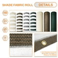 thumbnail image 2 of 3' x 234' Brown with White Stripes Residential Commercial Privacy Deck Fence Screen 160 GSM Weather Resistant Outdoor Protection Fencing Net for Balcony Verandah Porch Patio Pool Backyard Rails, 2 of 5