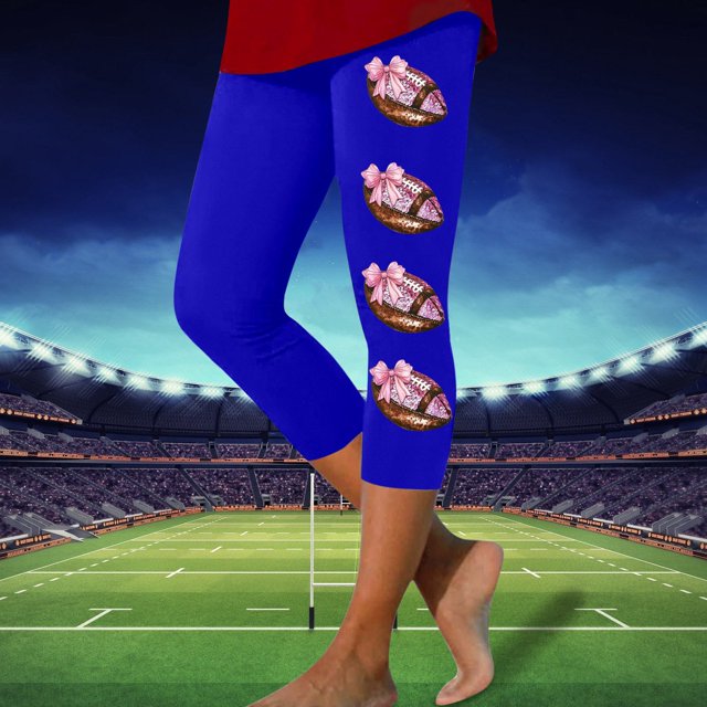 WILLBEST Leggings Deportivos Informales con Estampado de Rugby para Mujer, Pantalones de Yoga de Cintura Alta, Mallas Capri Elásticas para Correr, Gimnasio Y Fitness (1981) Chica