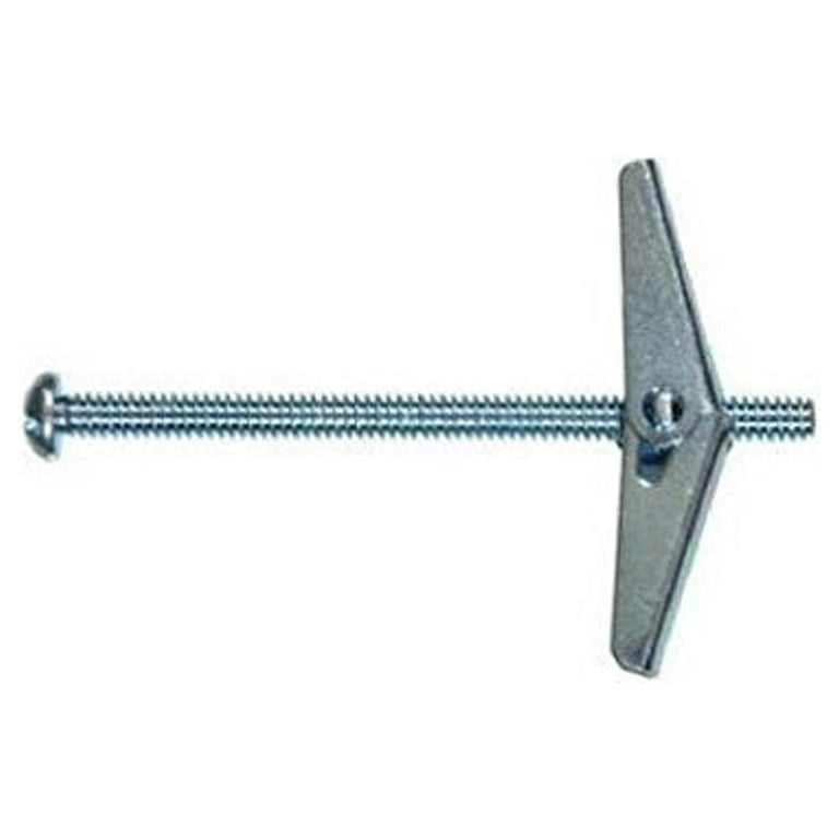 Hillman 1/8 in. D X 2 in. L Truss Steel Toggle Bolt 50 pk Hillman 1/8 in. D X 2 in. L Truss Steel Toggle Bolt 50 pk