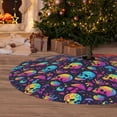 thumbnail image 2 of Cauagu 36" Christmas Tree Skirt mushroom Skull star Pattern Christmas Tree Decorations Tree Mat for Xmas Decorations Occasion Holiday Home Decor -36", 2 of 7