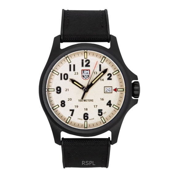Luminox Atacama Field Black Rubber Strap Grey Dial Quartz XL.1971.SET 100M Men's Watch With Extra Strap