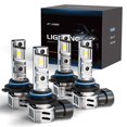 thumbnail image 1 of Faros antiniebla FRANXI 9005/HB3 9006/HB4 120 W 32000 LM 6000 K, paquete de 4, 1 of 7
