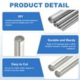 thumbnail image 3 of 10pcs 316 Stainless Steel Round Rod Bar, 1x350mm Silver Solid Shaft Rods, 3 of 6